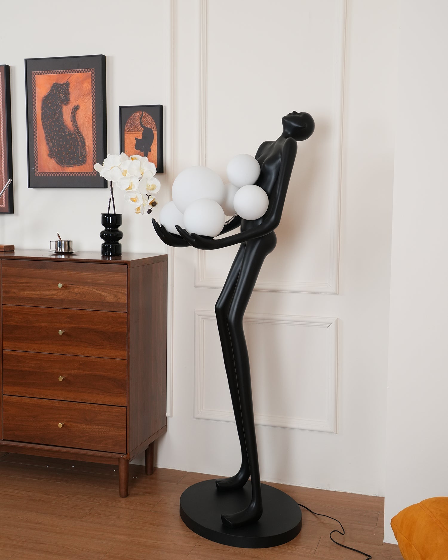 Marind Sculpture Floor Lamp-Neutral Decor