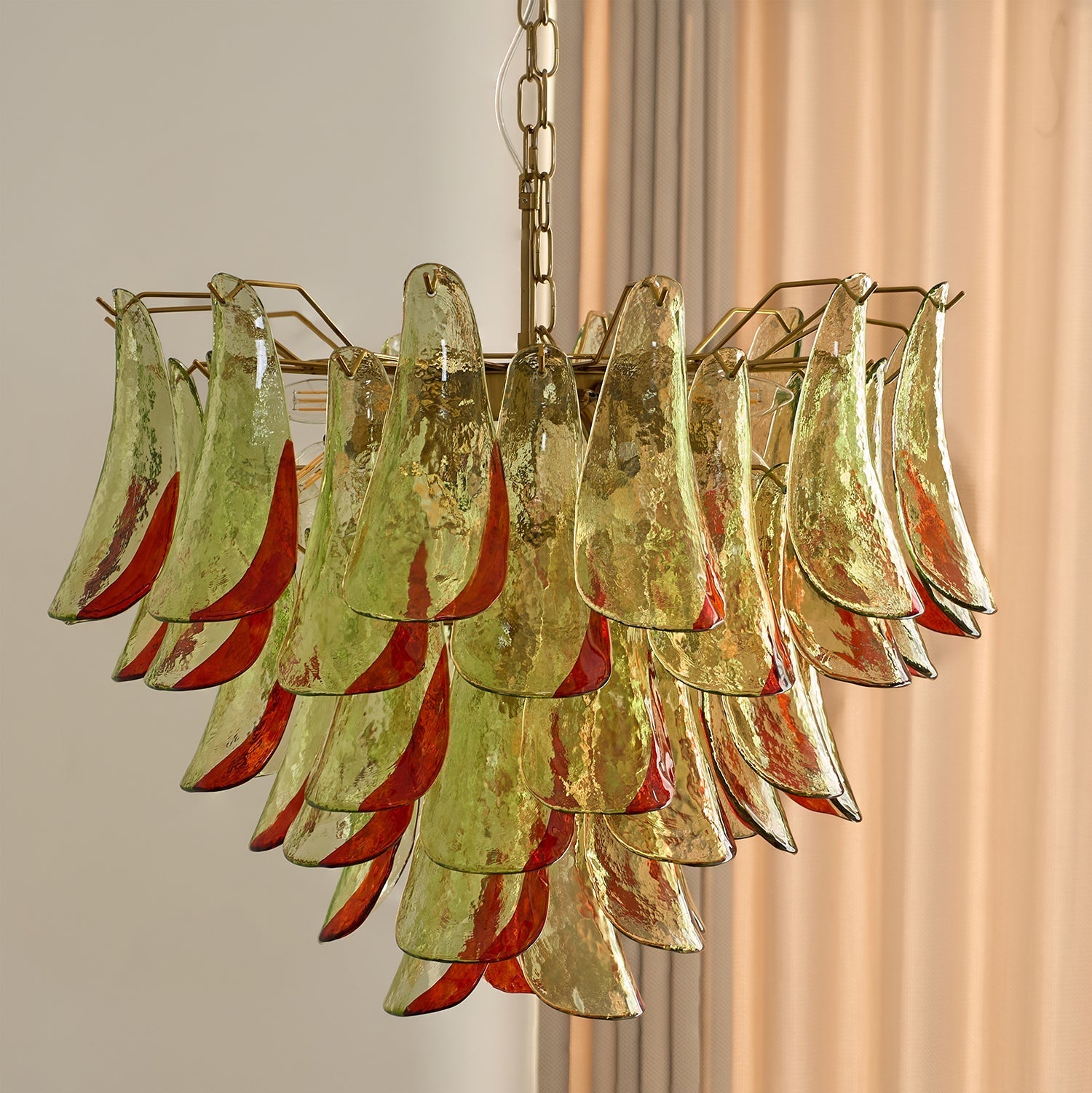 Aurora Chandelier Murano Glass Petal Elegant-Neutral Decor