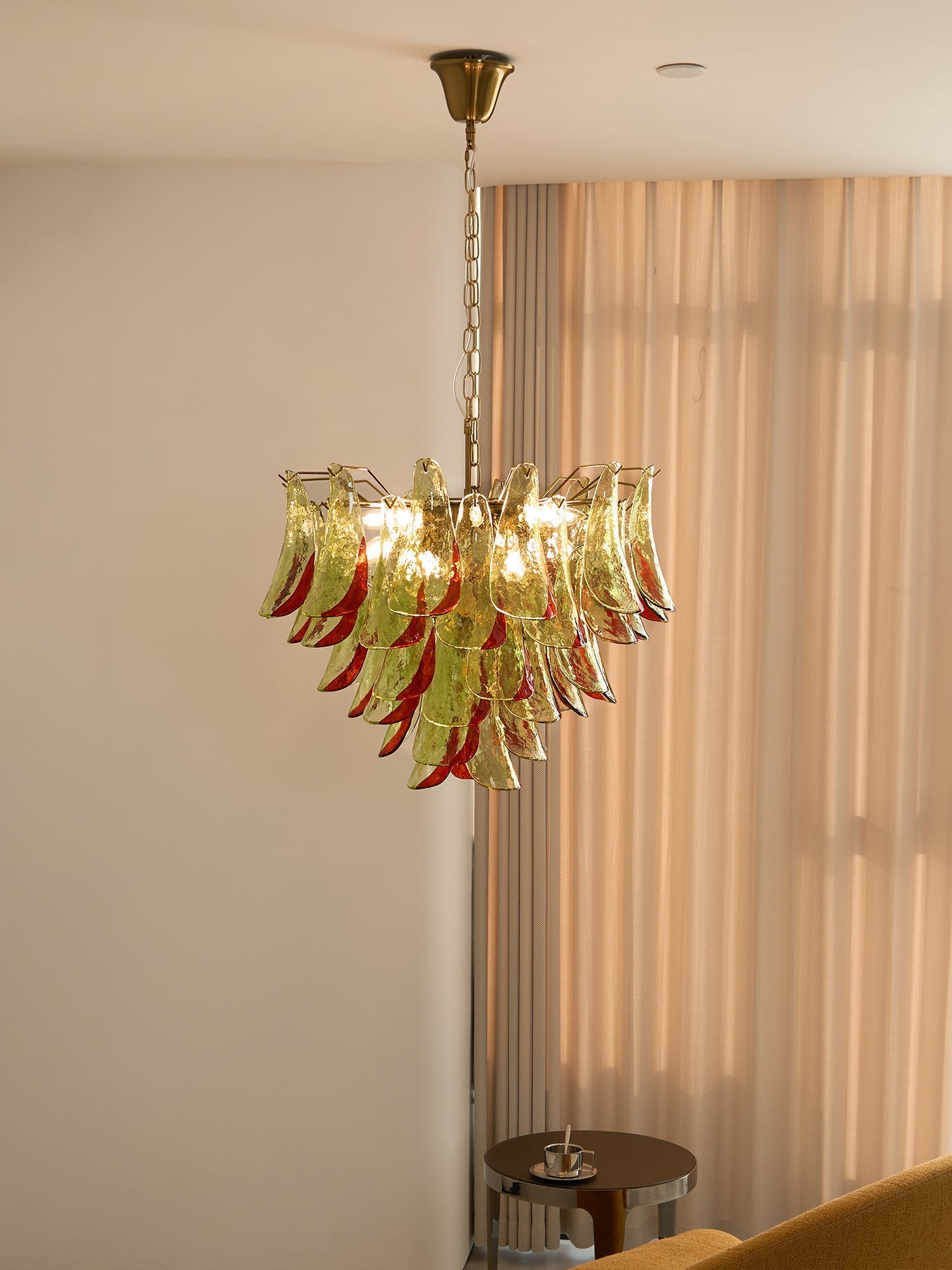 Aurora Chandelier Murano Glass Petal Elegant-Neutral Decor