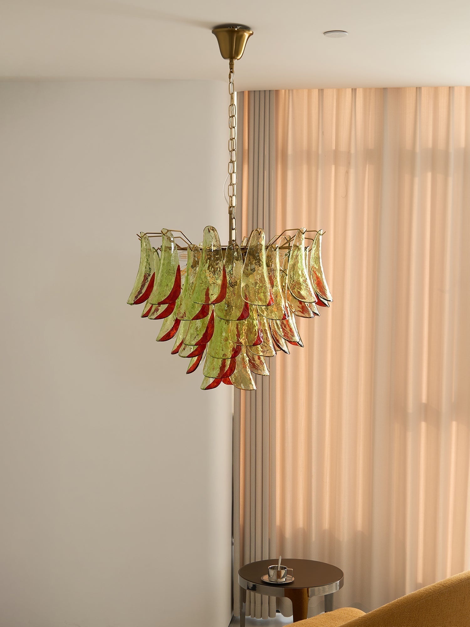 Aurora Chandelier Murano Glass Petal Elegant-Neutral Decor