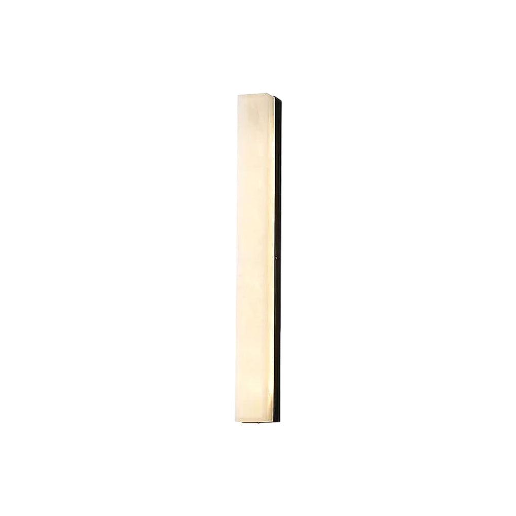 Quill Brass Alabaster Wall Lamp-Neutral Decor