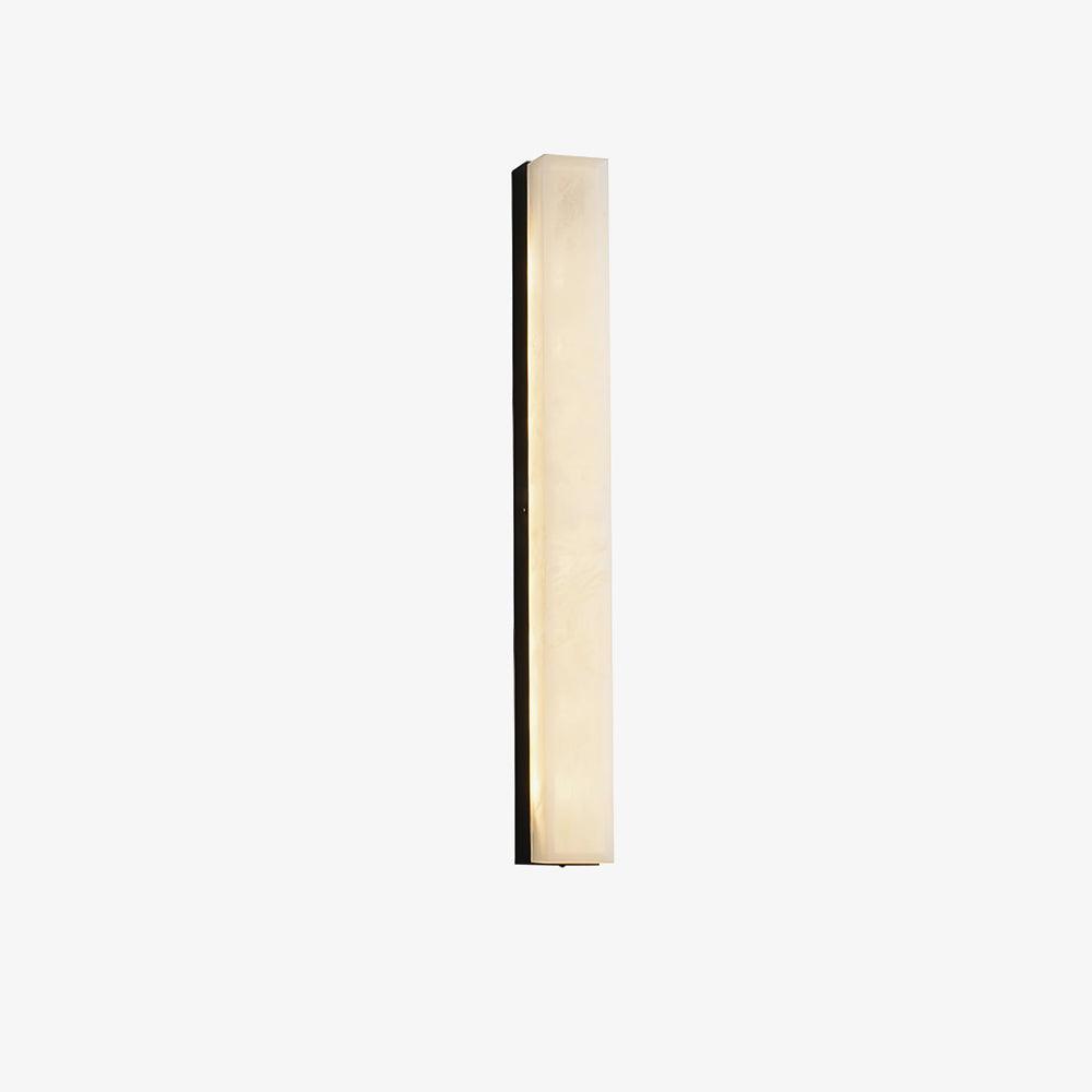 Quill Brass Alabaster Wall Lamp-Neutral Decor