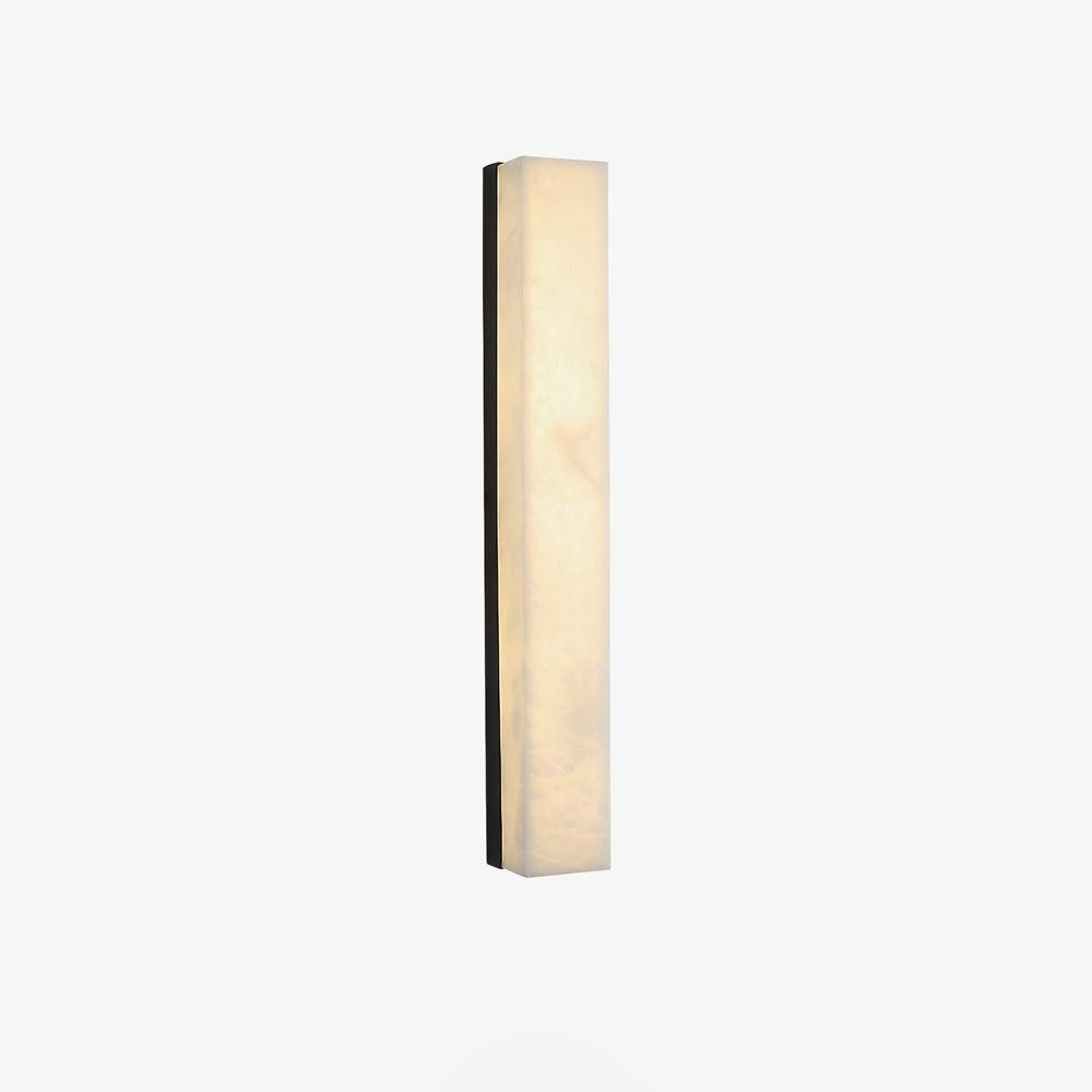Quill Brass Alabaster Wall Lamp-Neutral Decor
