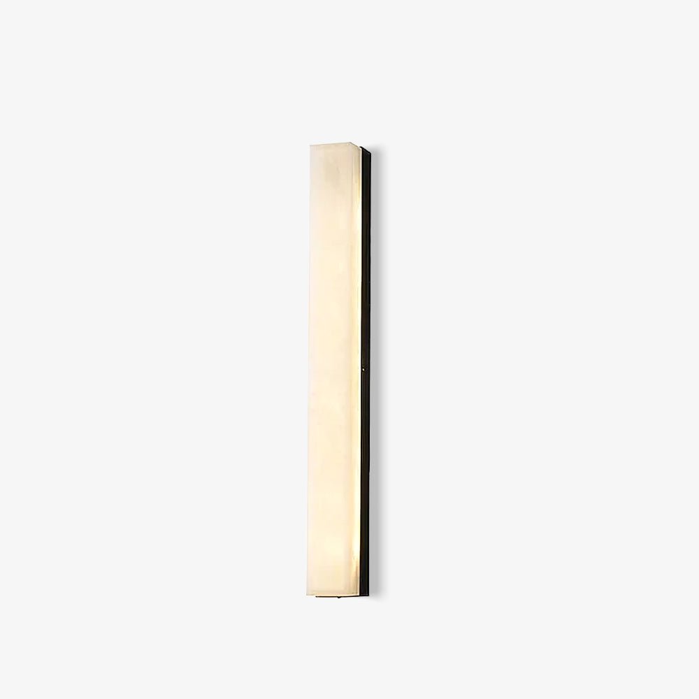 Elem Minimalist Alabaster Wall Lamp Rectangular-Neutral Decor
