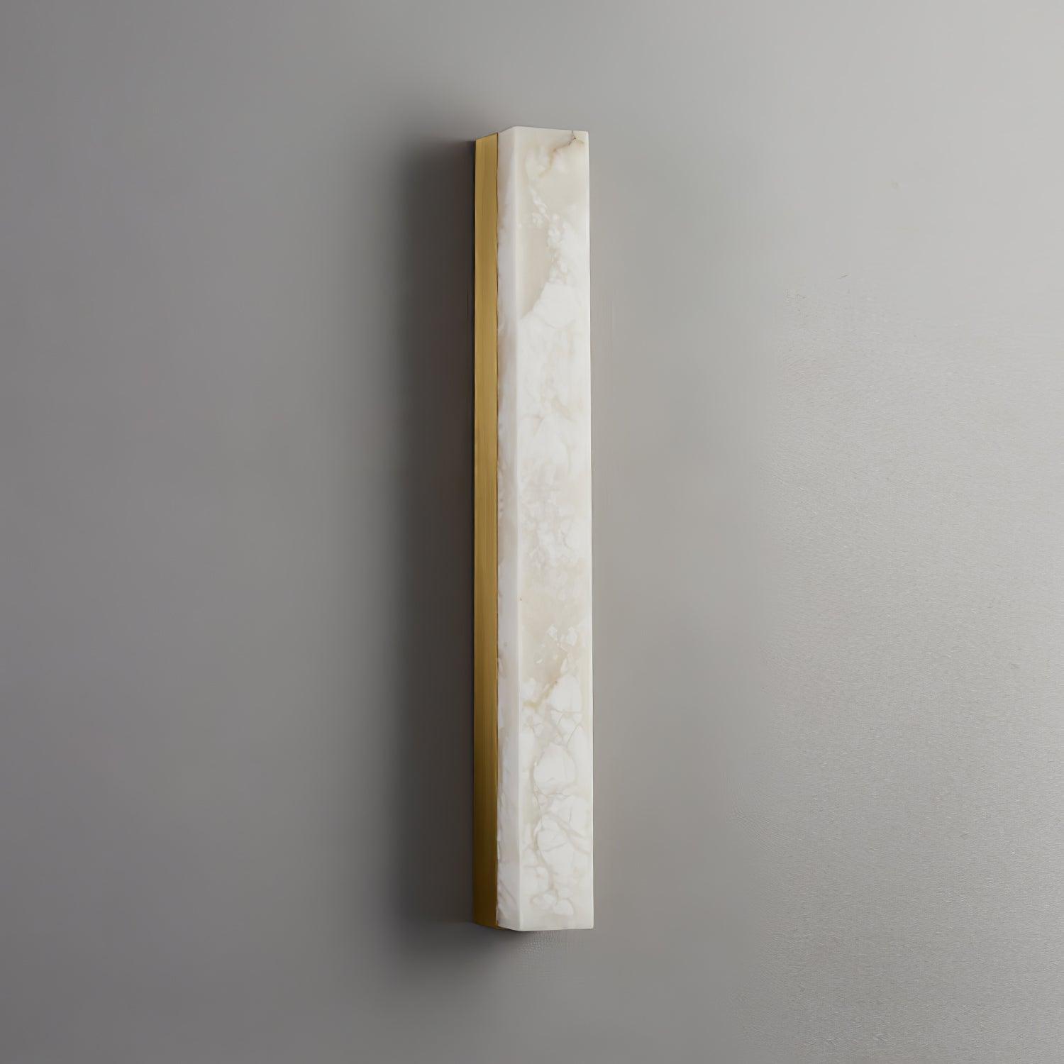 Elem Minimalist Alabaster Wall Lamp Rectangular-Neutral Decor