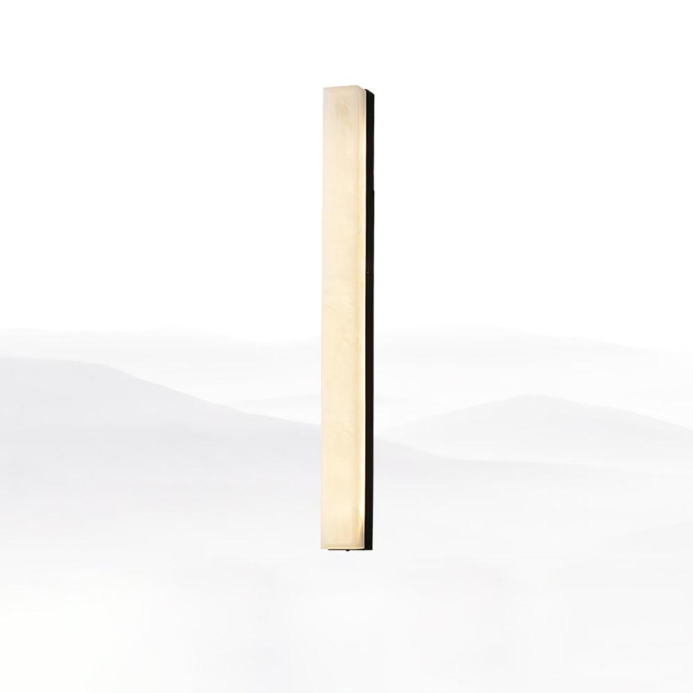 Elem Minimalist Alabaster Wall Lamp Rectangular-Neutral Decor