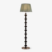 Caniel Wood Fabric Floor Lamp-Neutral Decor