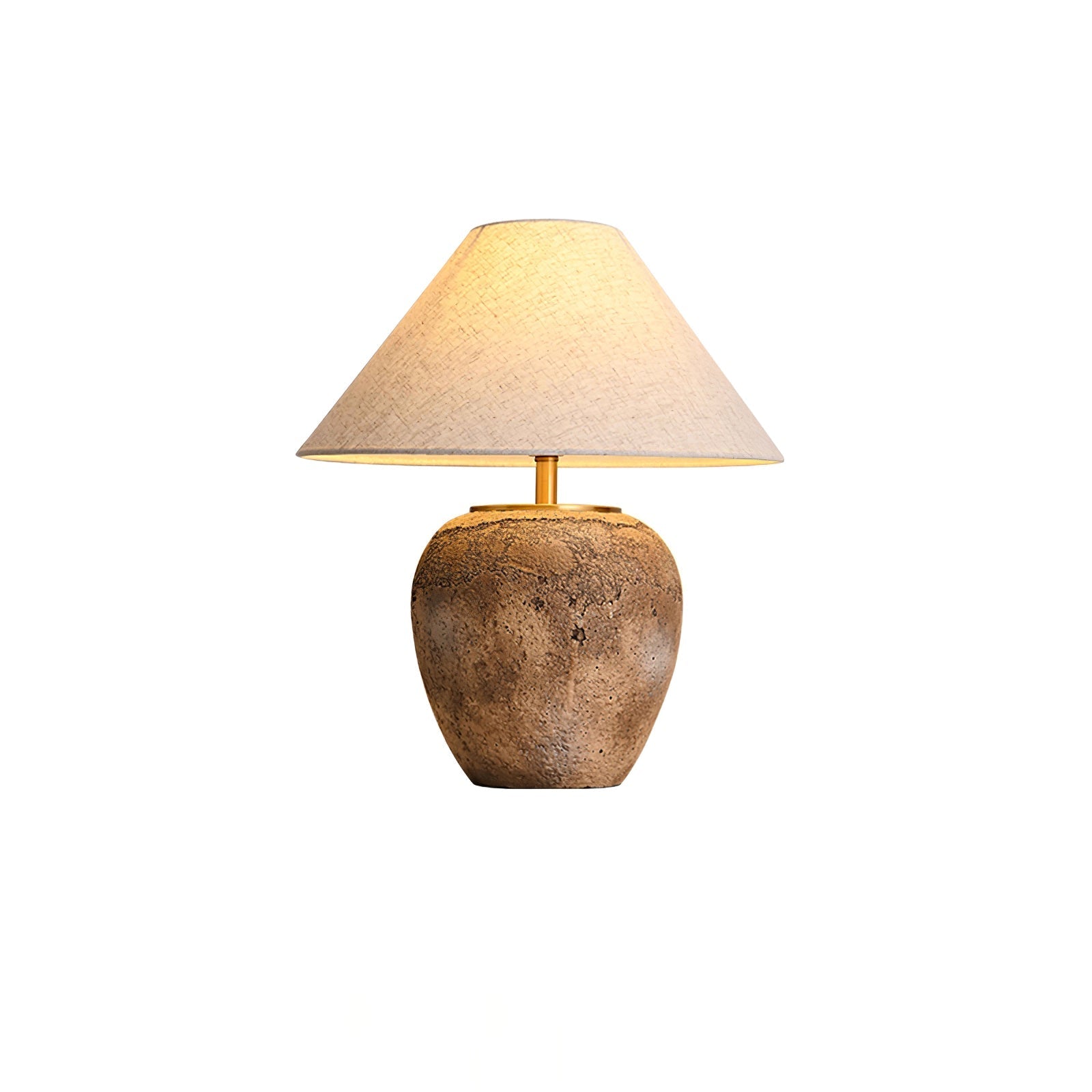 Terrava Rustic Ceramics Table Lamp-Neutral Decor