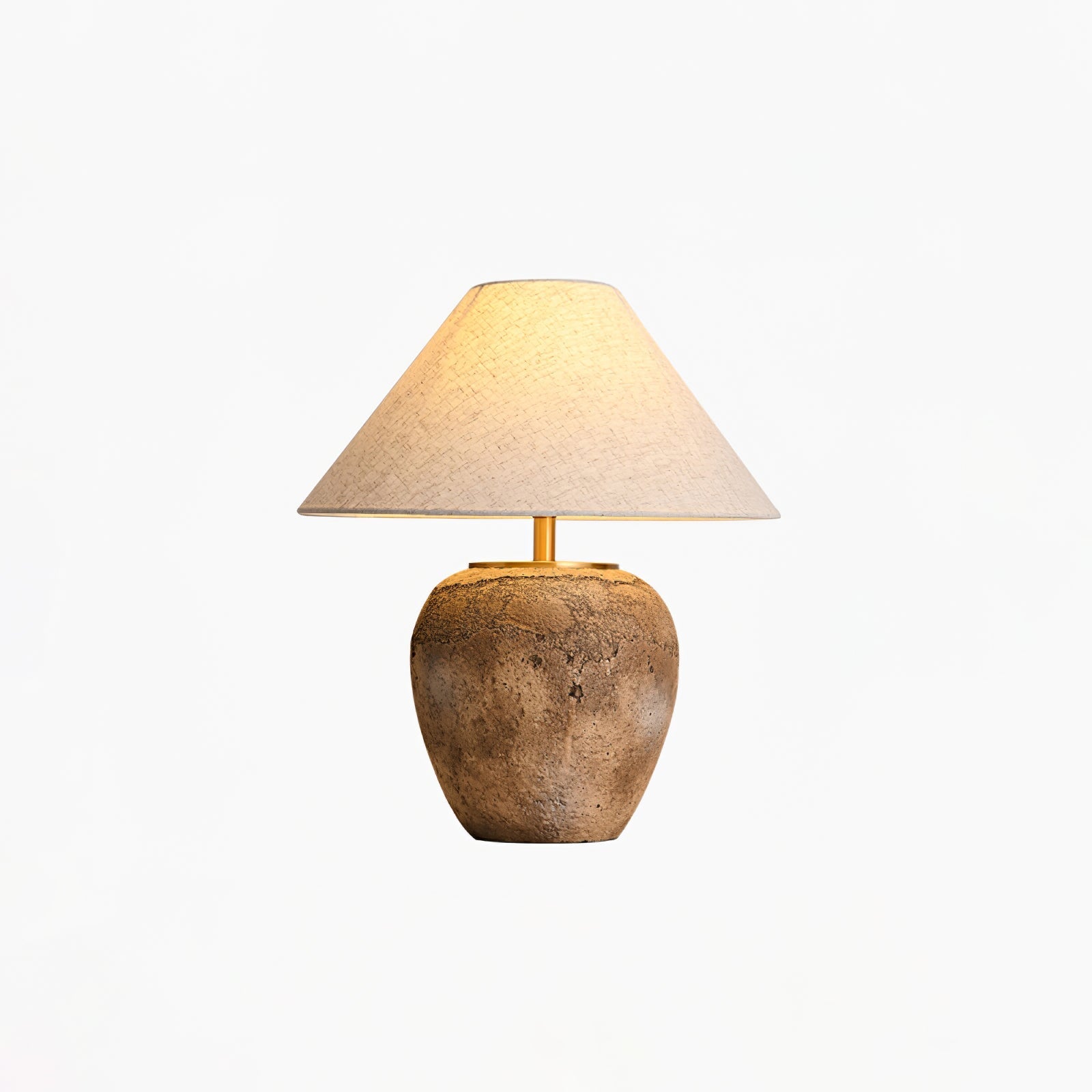 Terrava Rustic Ceramics Table Lamp-Neutral Decor