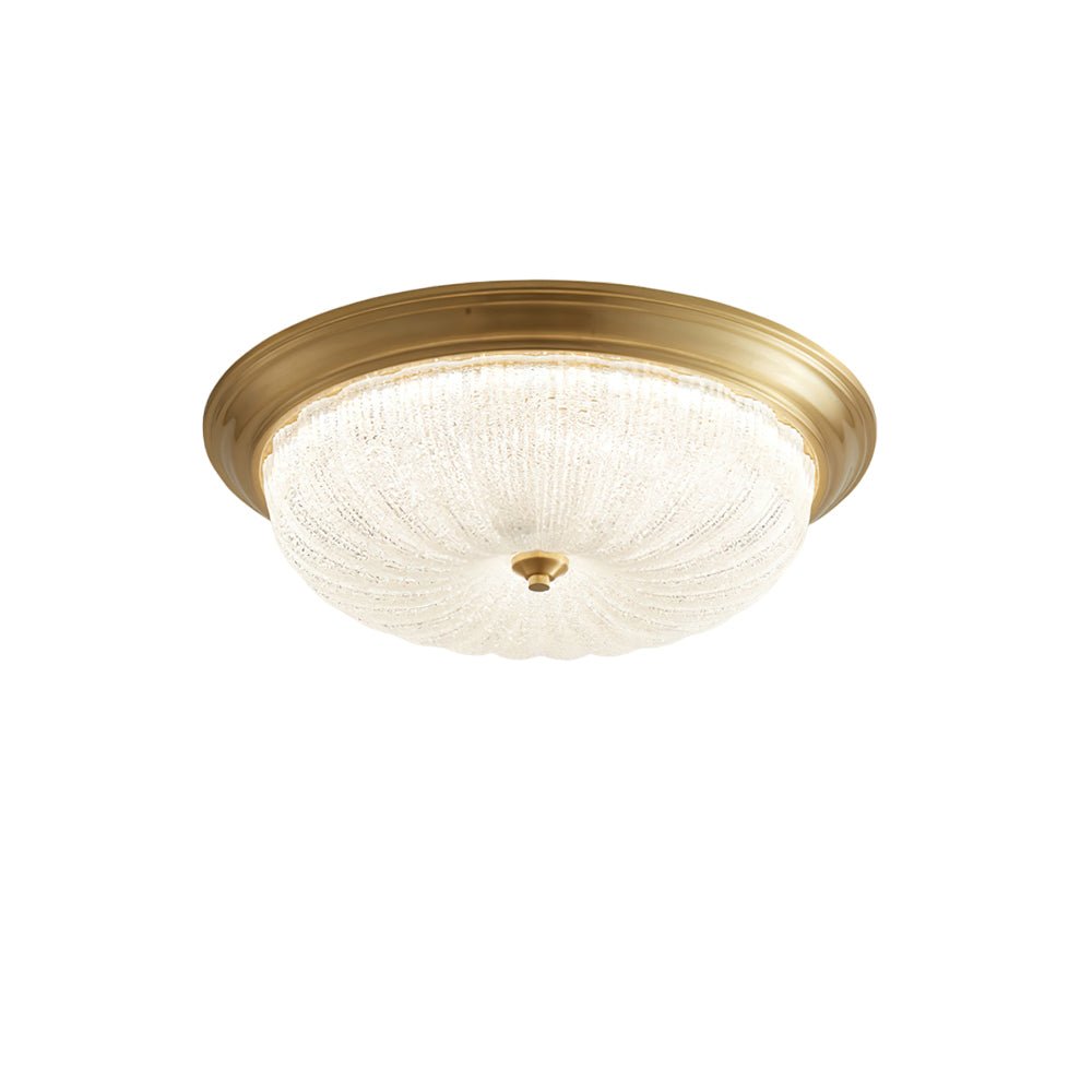 Nyrinis Traditional Classic Brass Glass Ceiling Light-Neutral Decor