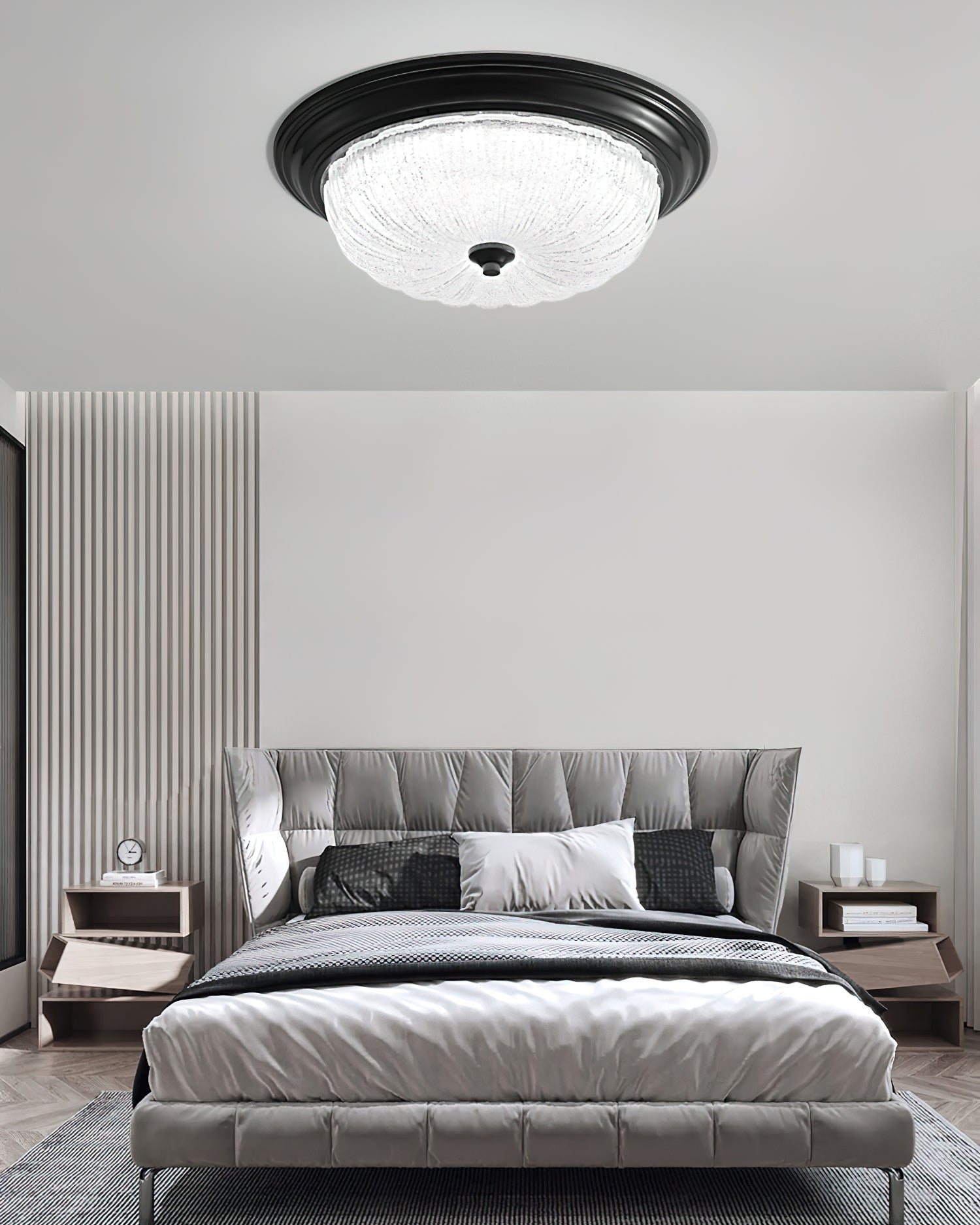Nyrinis Traditional Classic Brass Glass Ceiling Light-Neutral Decor