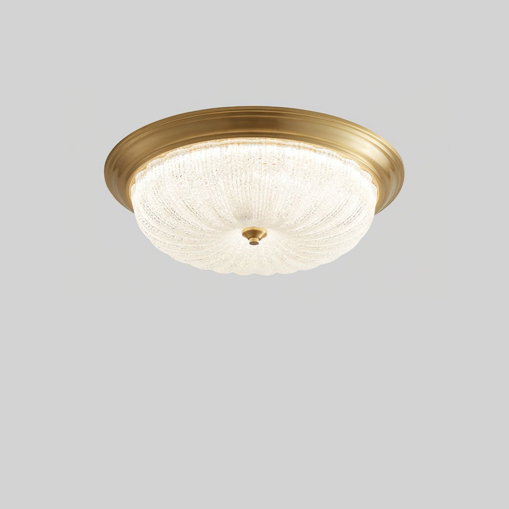 Nyrinis Traditional Classic Brass Glass Ceiling Light-Neutral Decor