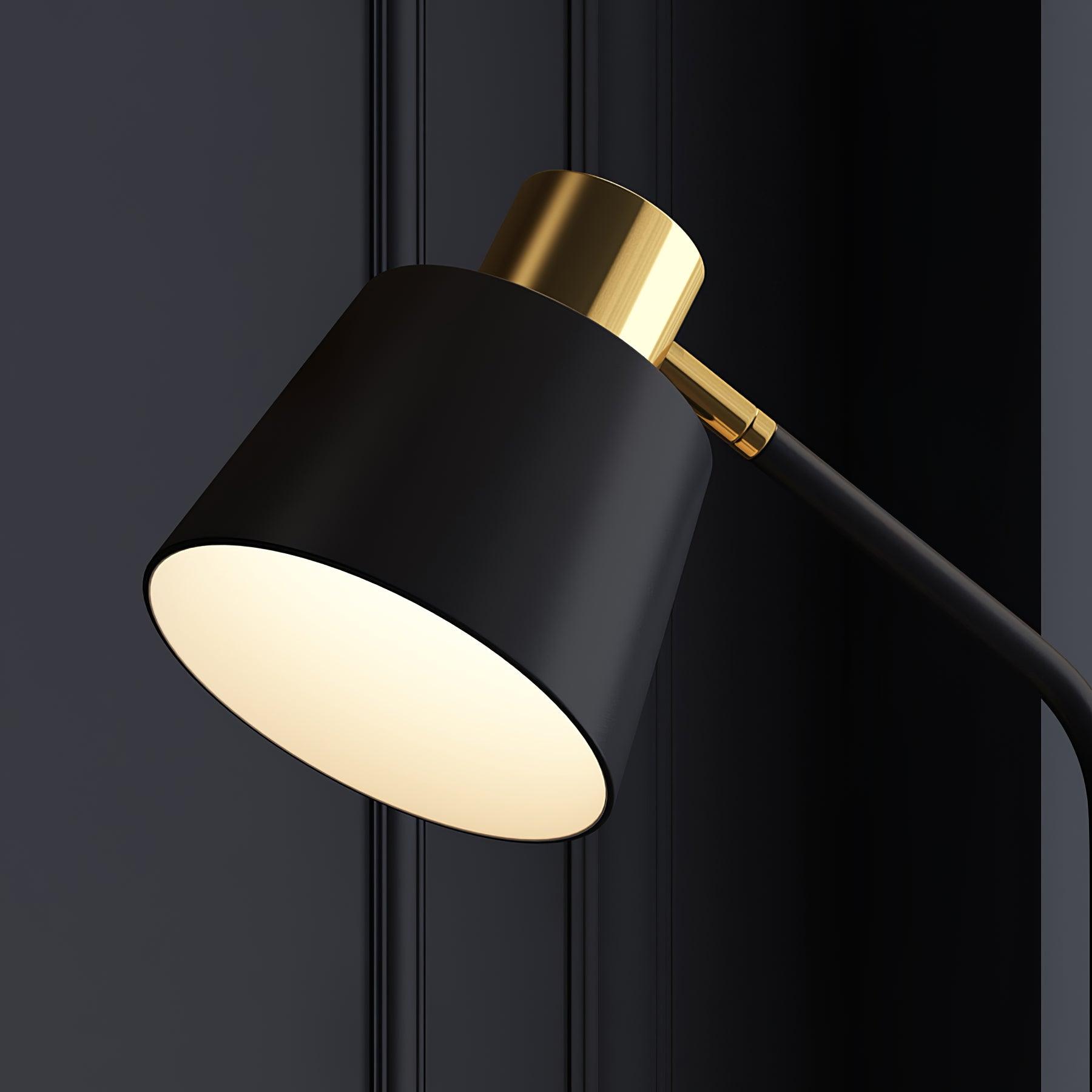 Xildas Black & Gold Minimalistic Floor Lamp-Neutral Decor