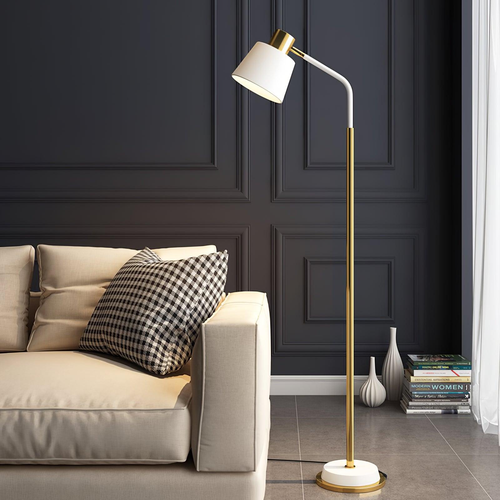 Xildas Black & Gold Minimalistic Floor Lamp-Neutral Decor