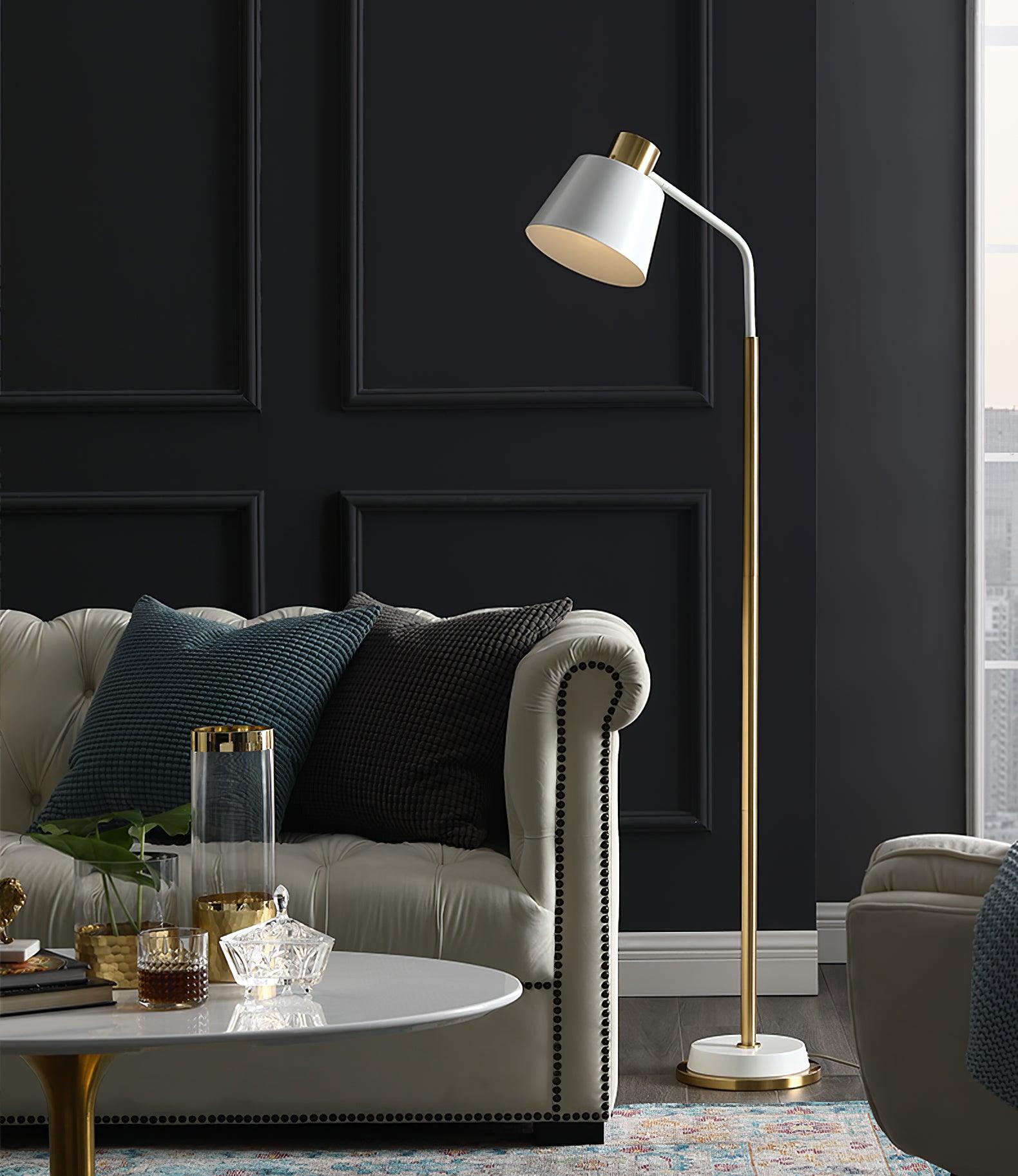Xildas Black & Gold Minimalistic Floor Lamp-Neutral Decor