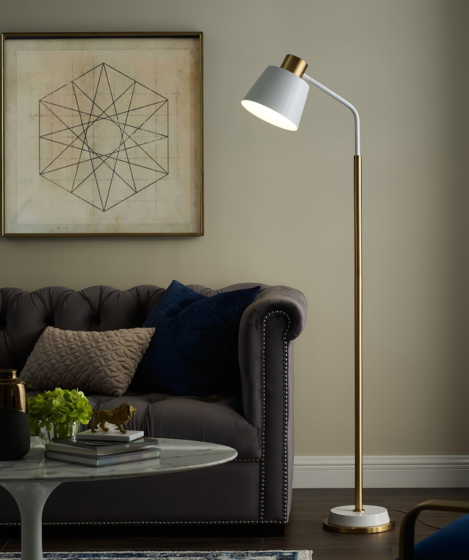 Xildas Black & Gold Minimalistic Floor Lamp-Neutral Decor
