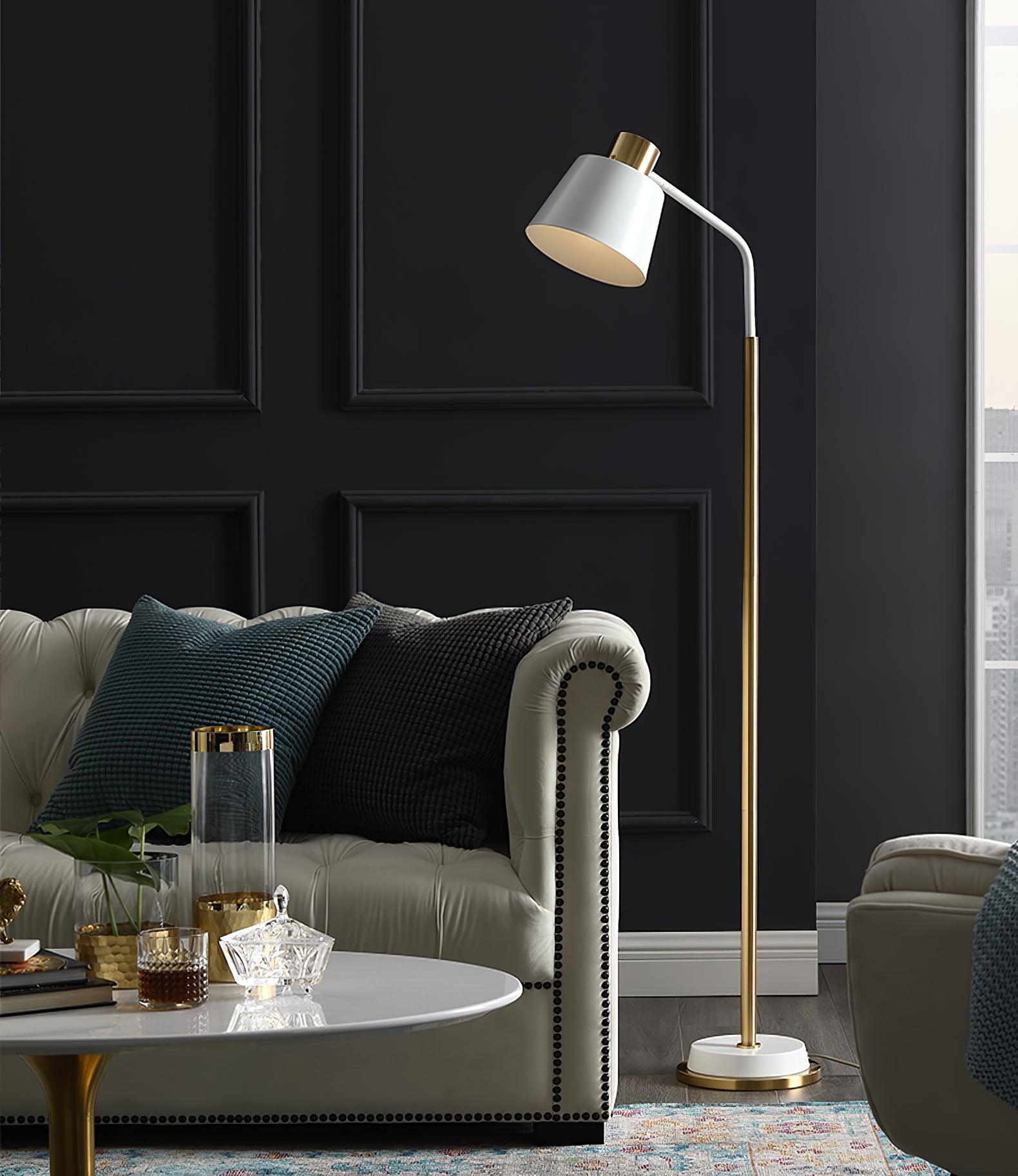 Xildas Black & Gold Minimalistic Floor Lamp-Neutral Decor
