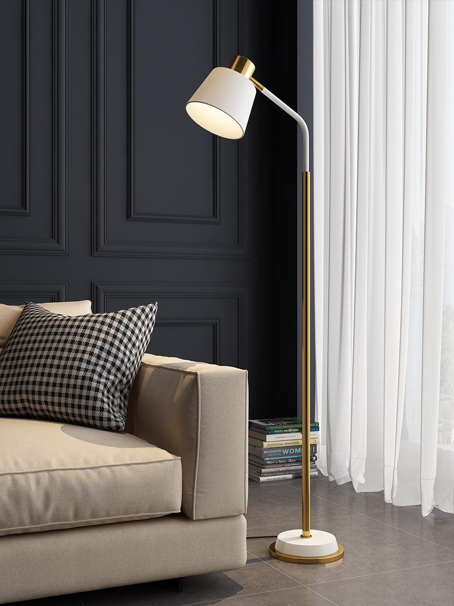 Xildas Black & Gold Minimalistic Floor Lamp-Neutral Decor