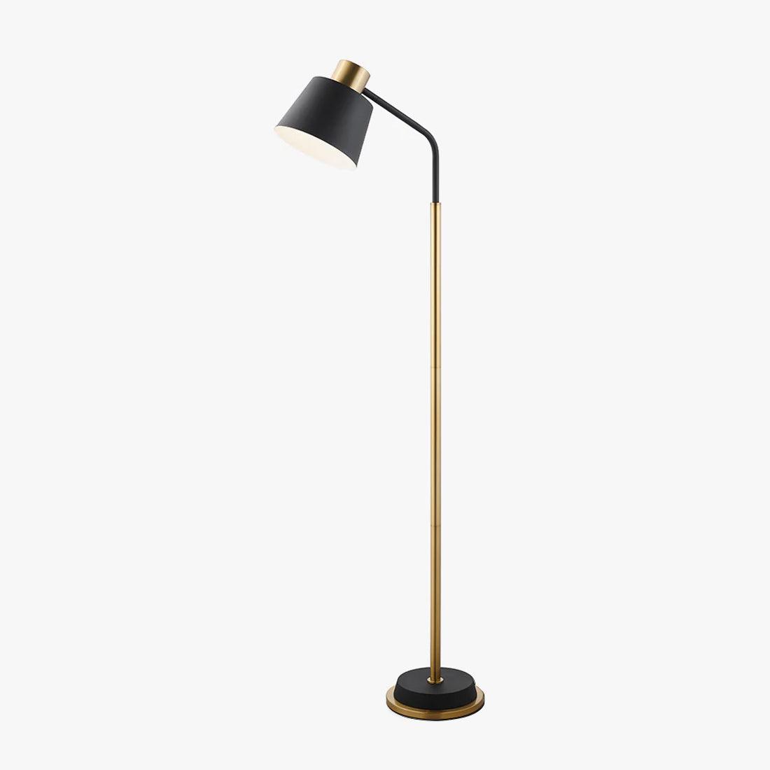 Xildas Black & Gold Minimalistic Floor Lamp-Neutral Decor