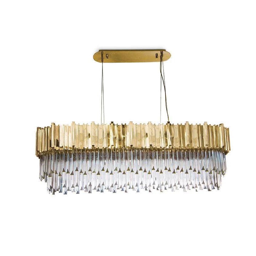 Avenu Chandelier Gold Crystal Golden-Neutral Decor
