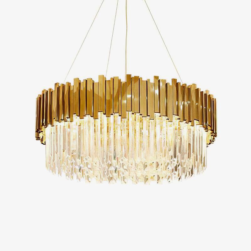 Avenu Chandelier Gold Crystal Golden-Neutral Decor