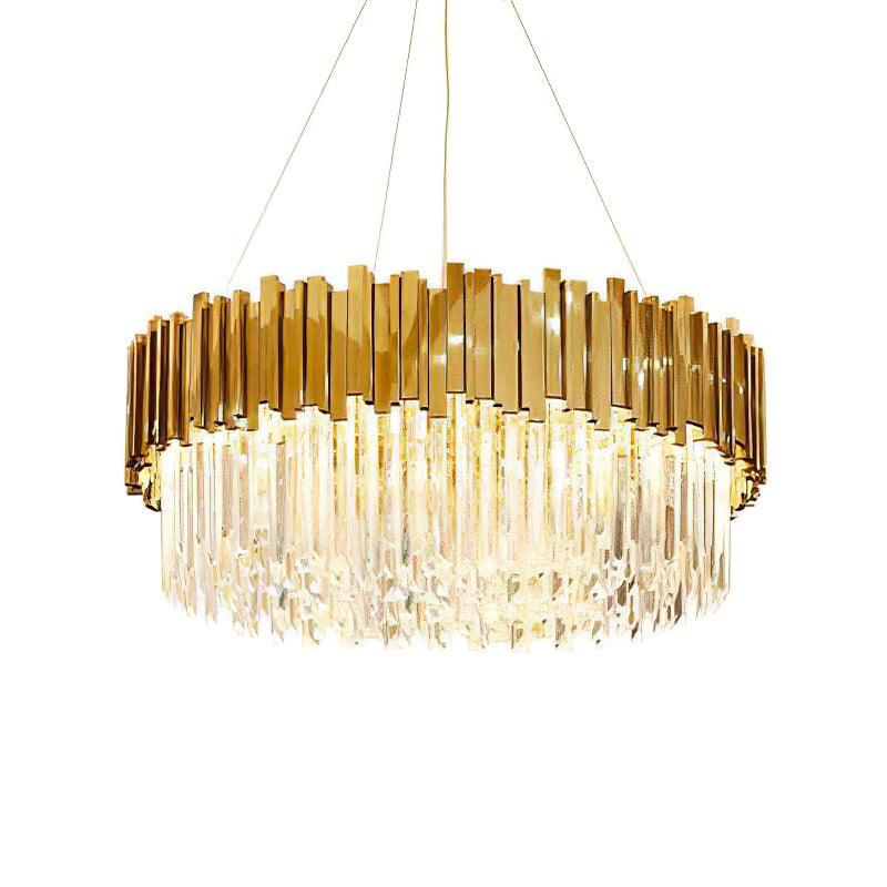 Avenu Chandelier Gold Crystal Golden-Neutral Decor