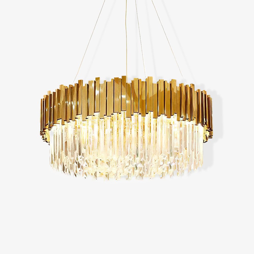 Avenu Chandelier Gold Crystal Golden-Neutral Decor