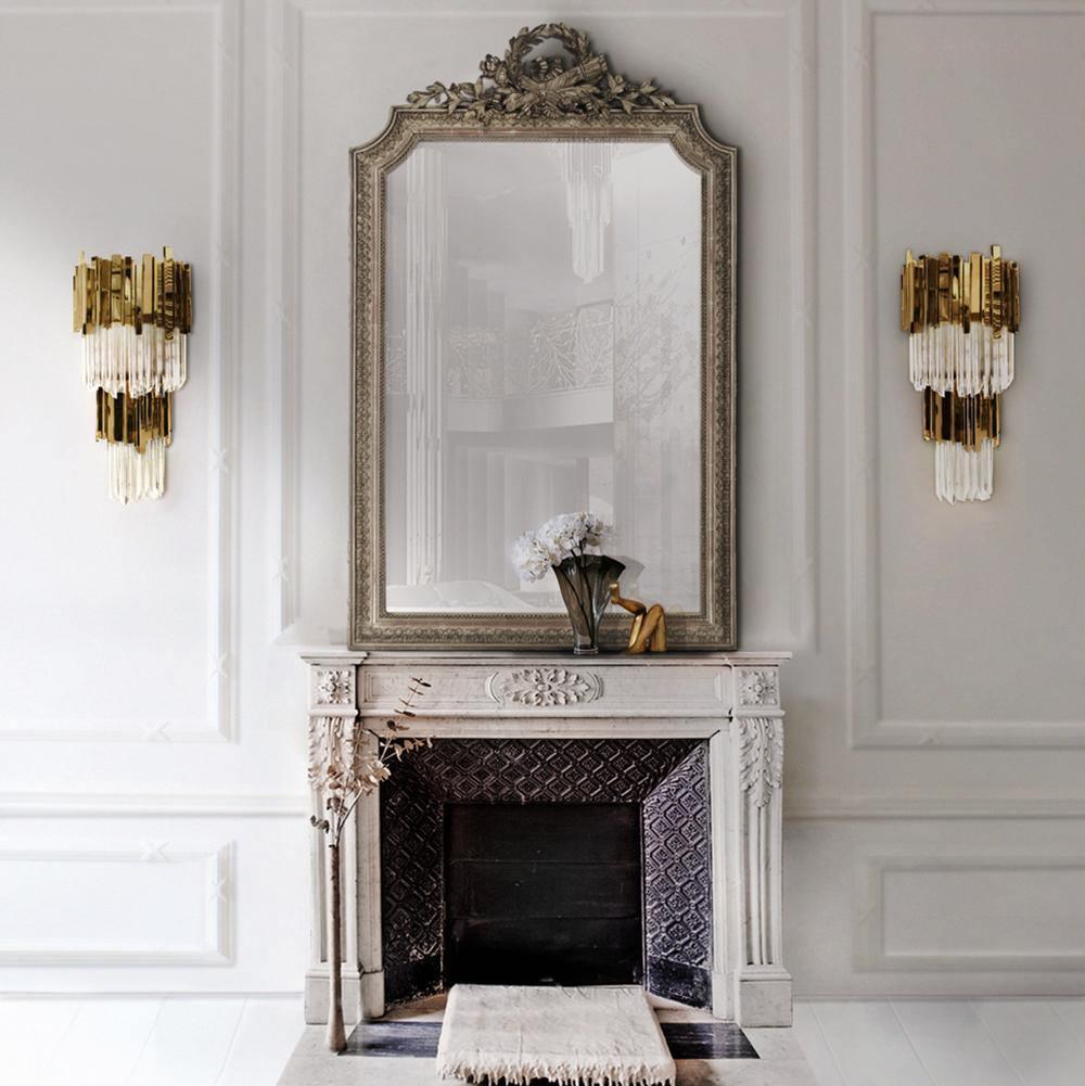 Vevyniel Postmodern Luxury Empire Crystal Wall Lamp-Neutral Decor