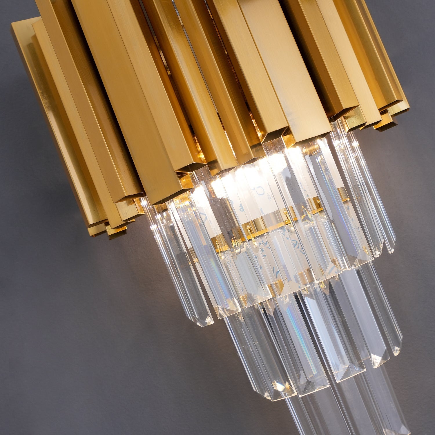 Vevyniel Postmodern Luxury Empire Crystal Wall Lamp-Neutral Decor