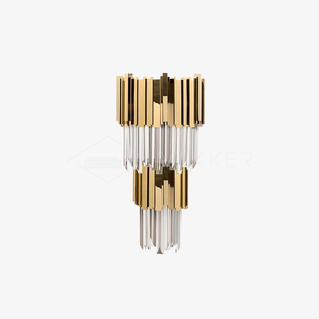 Vevyniel Postmodern Luxury Empire Crystal Wall Lamp-Neutral Decor