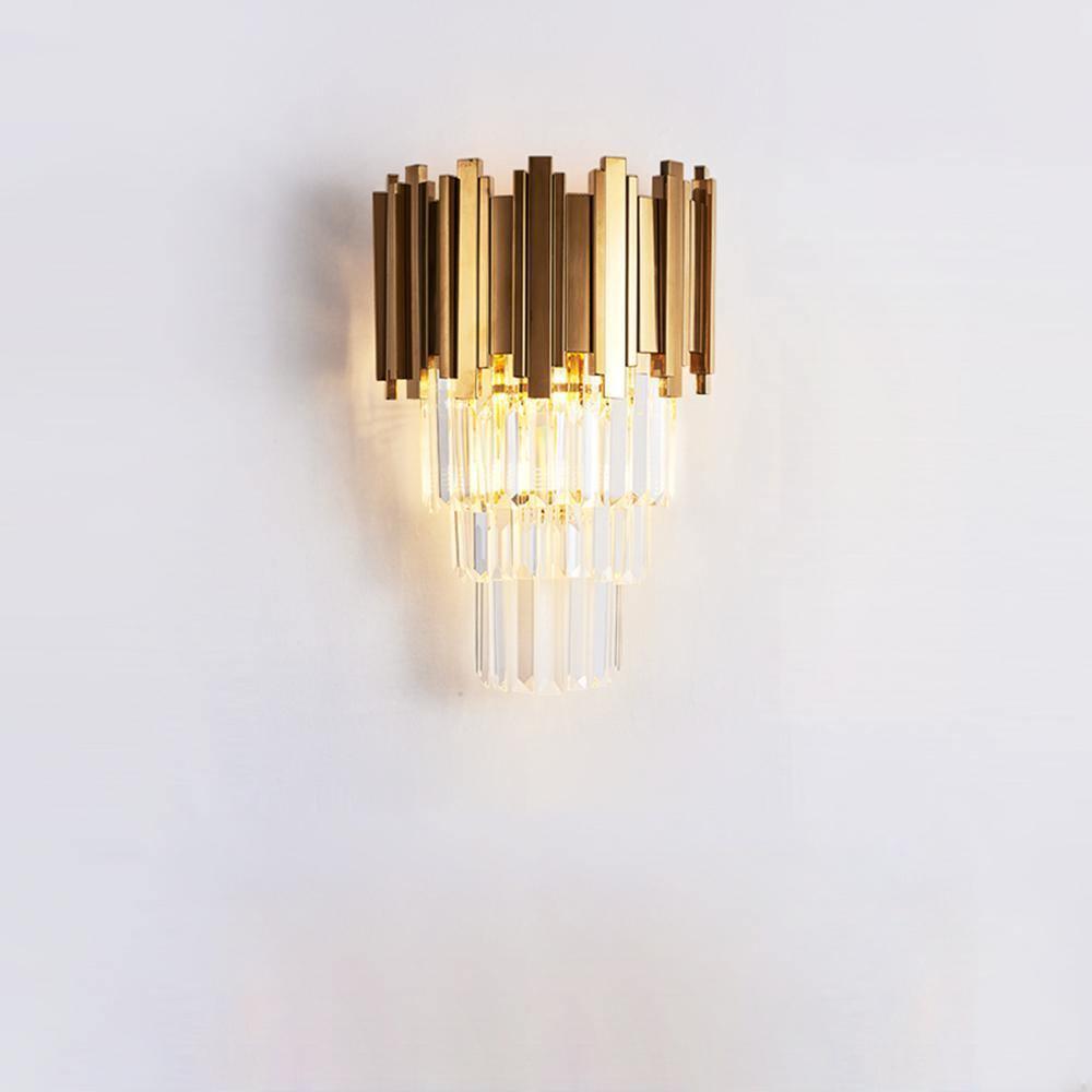 Vevyniel Postmodern Luxury Empire Crystal Wall Lamp-Neutral Decor