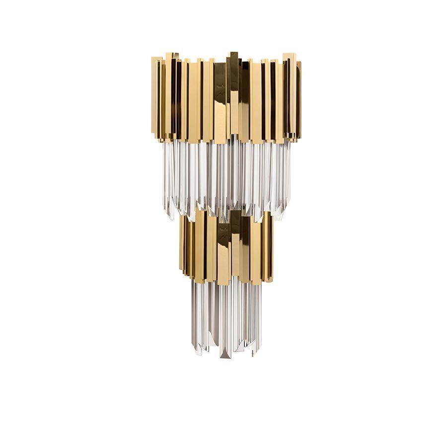 Vevyniel Postmodern Luxury Empire Crystal Wall Lamp-Neutral Decor