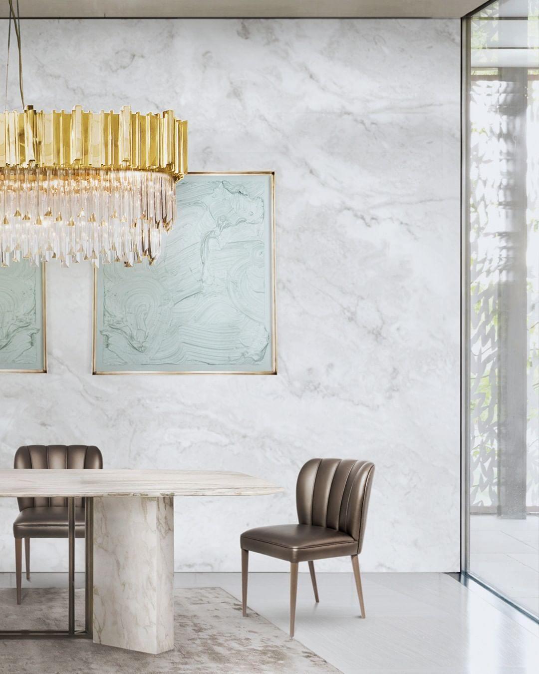 Avenu Chandelier Gold Crystal Golden-Neutral Decor
