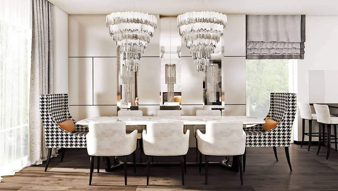 Avenu Chandelier Gold Crystal Golden-Neutral Decor