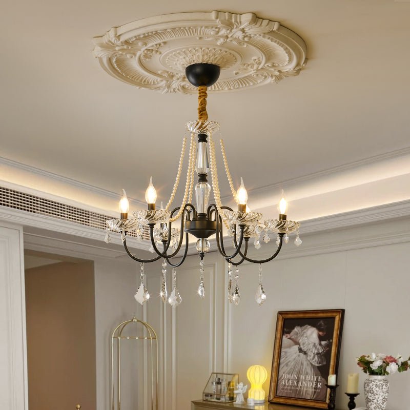 Cisoren Postmodern Luxury Pearls Crystal Chandelier-Neutral Decor