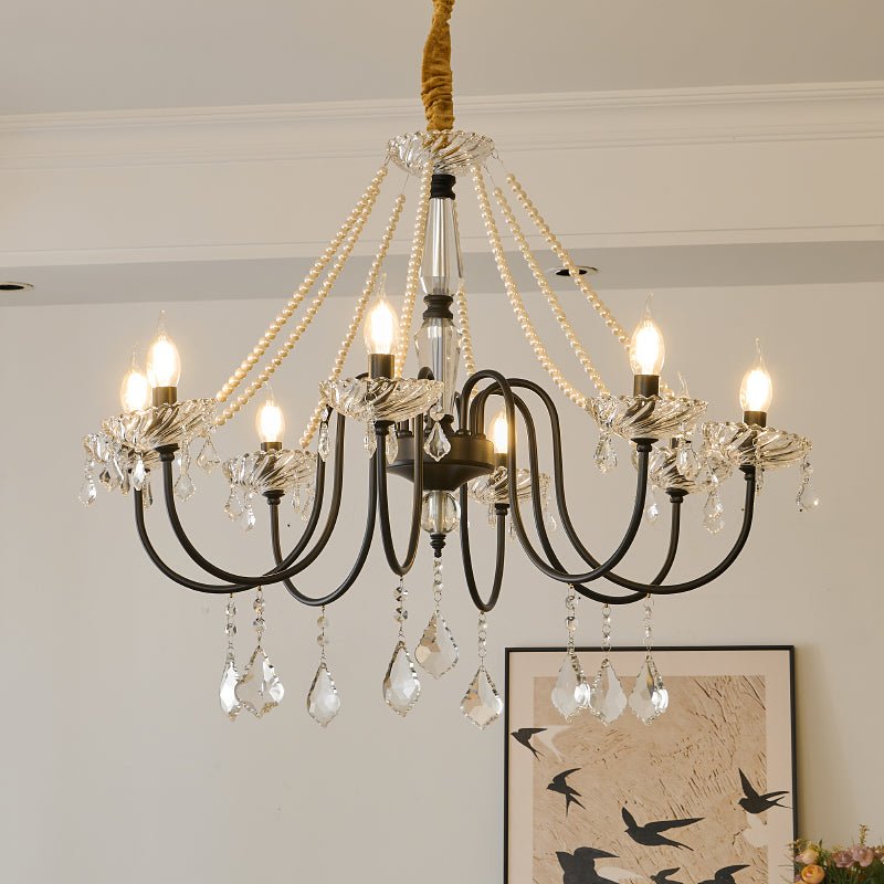 Cisoren Postmodern Luxury Pearls Crystal Chandelier-Neutral Decor