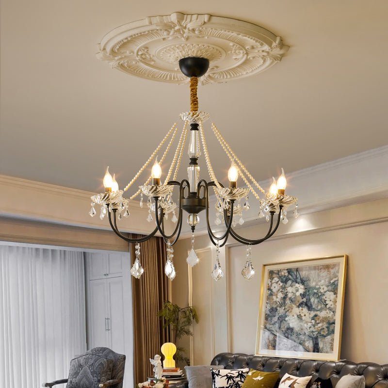 Cisoren Postmodern Luxury Pearls Crystal Chandelier-Neutral Decor