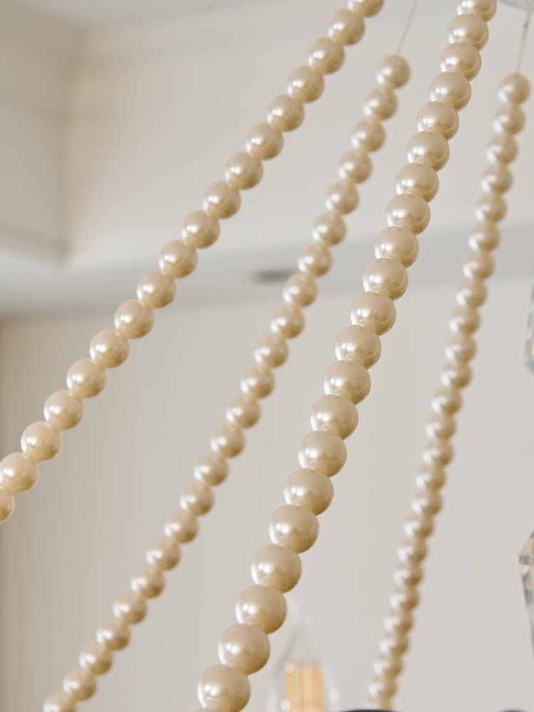 Cisoren Postmodern Luxury Pearls Crystal Chandelier-Neutral Decor