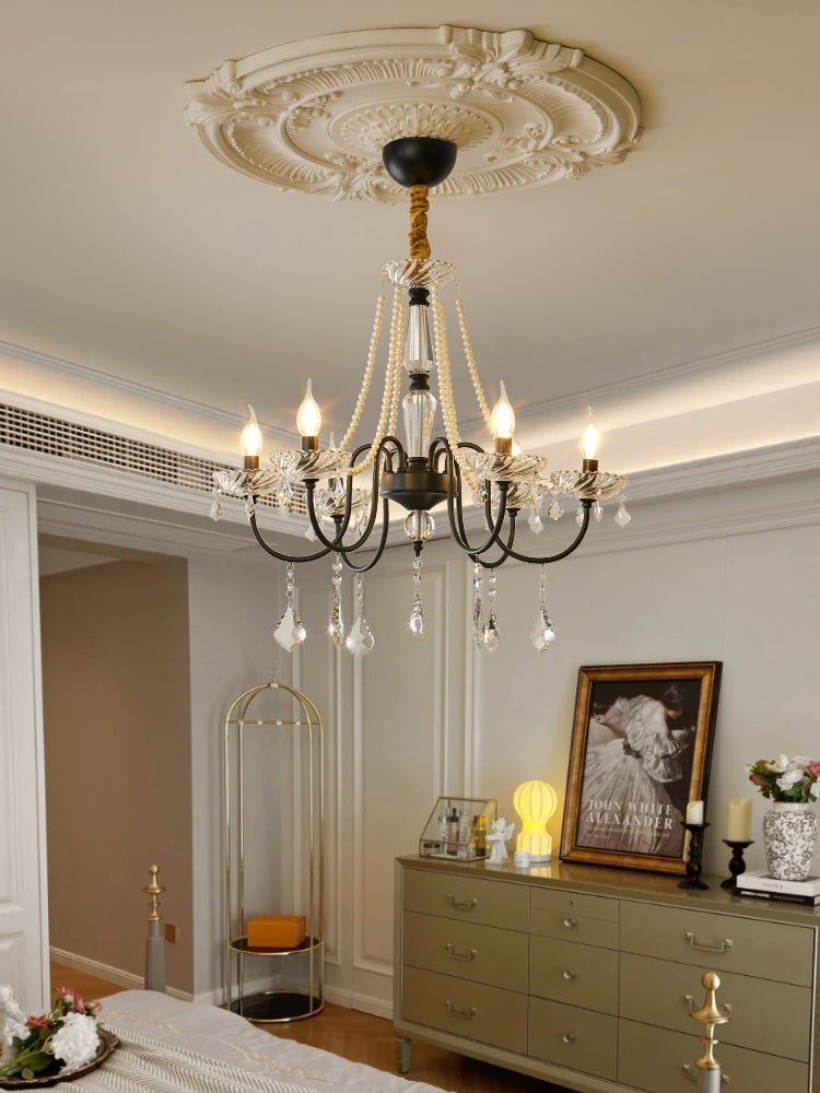 Cisoren Postmodern Luxury Pearls Crystal Chandelier-Neutral Decor