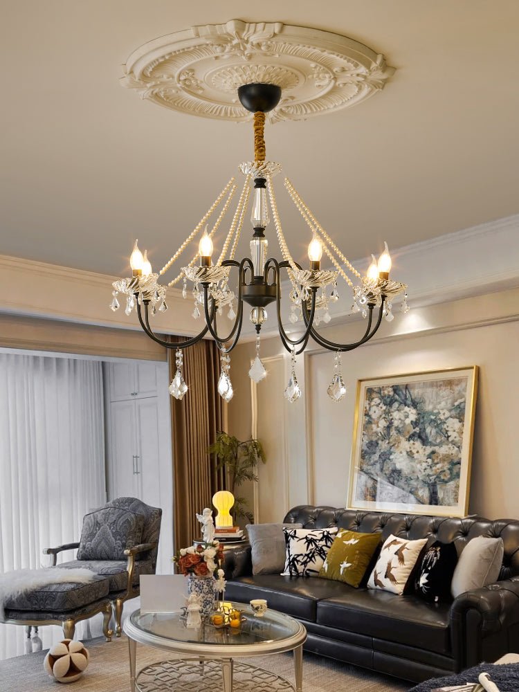 Cisoren Postmodern Luxury Pearls Crystal Chandelier-Neutral Decor