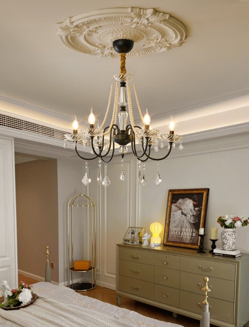 Cisoren Postmodern Luxury Pearls Crystal Chandelier-Neutral Decor
