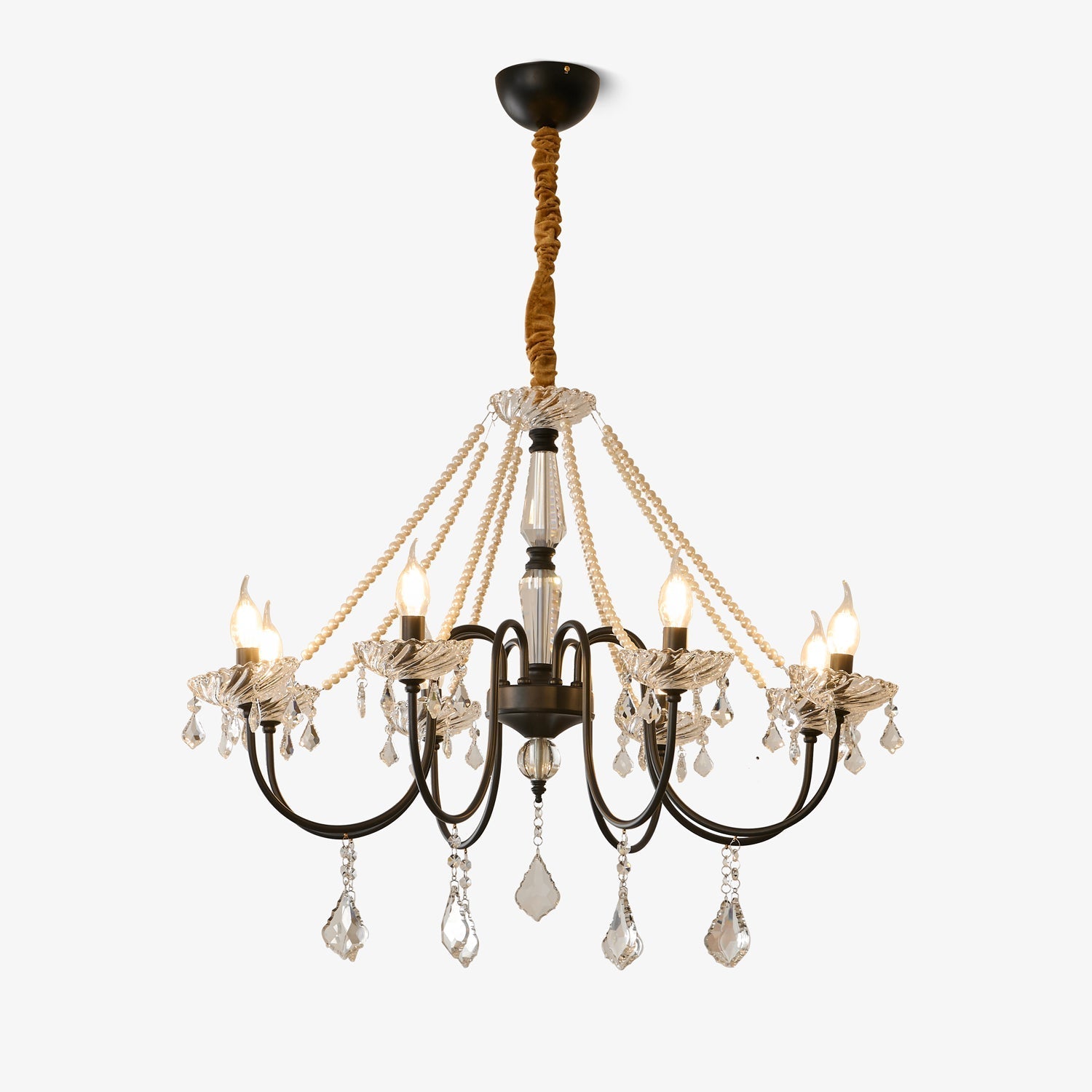 Cisoren Postmodern Luxury Pearls Crystal Chandelier-Neutral Decor