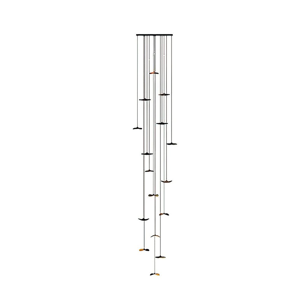 Abbott Modern Minimalist Empty Leaf Wood Chandelier-Neutral Decor