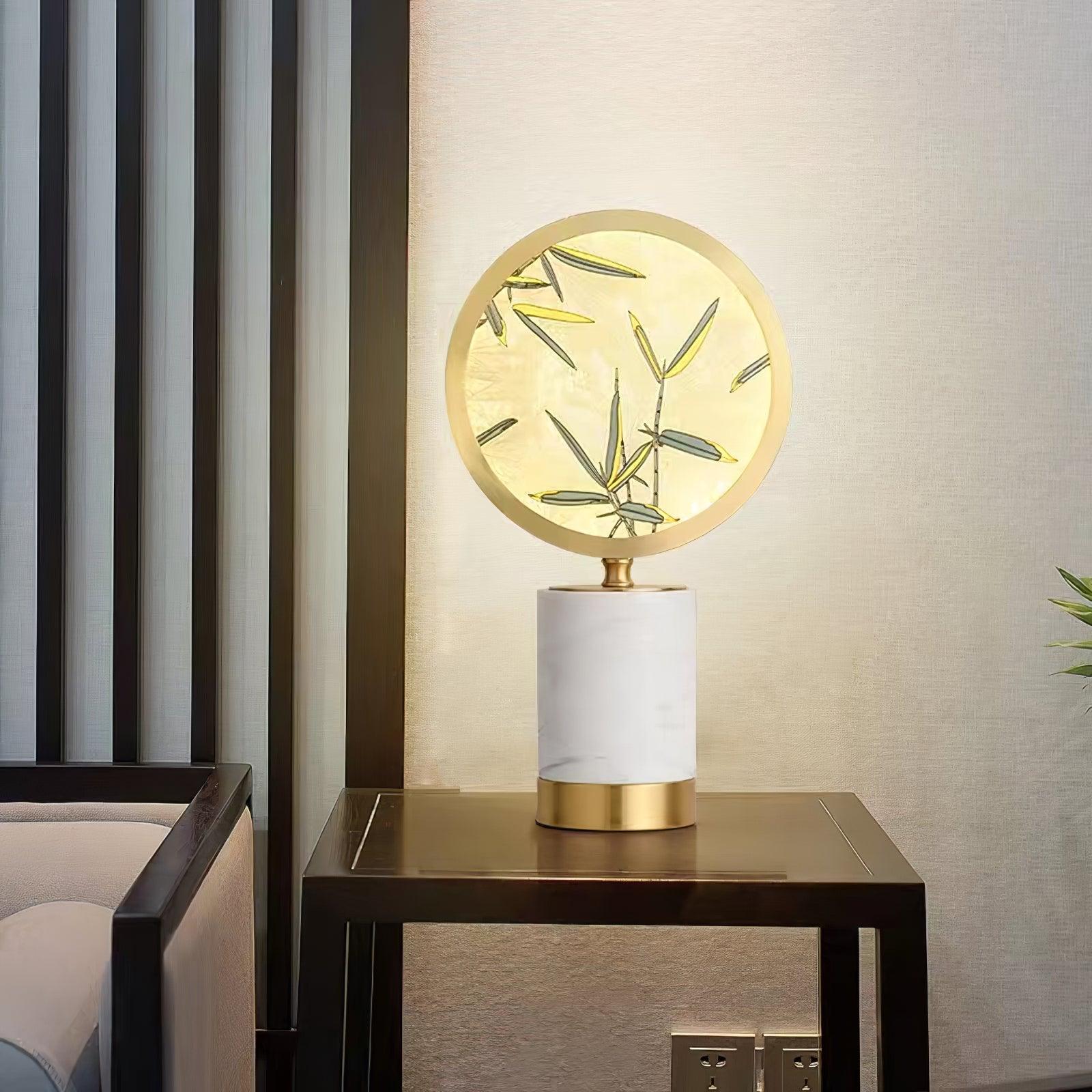 Bambino Marble Stand Table Lamp-Neutral Decor