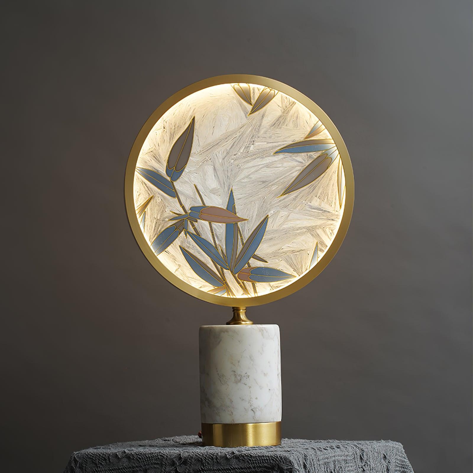 Bambino Marble Stand Table Lamp-Neutral Decor