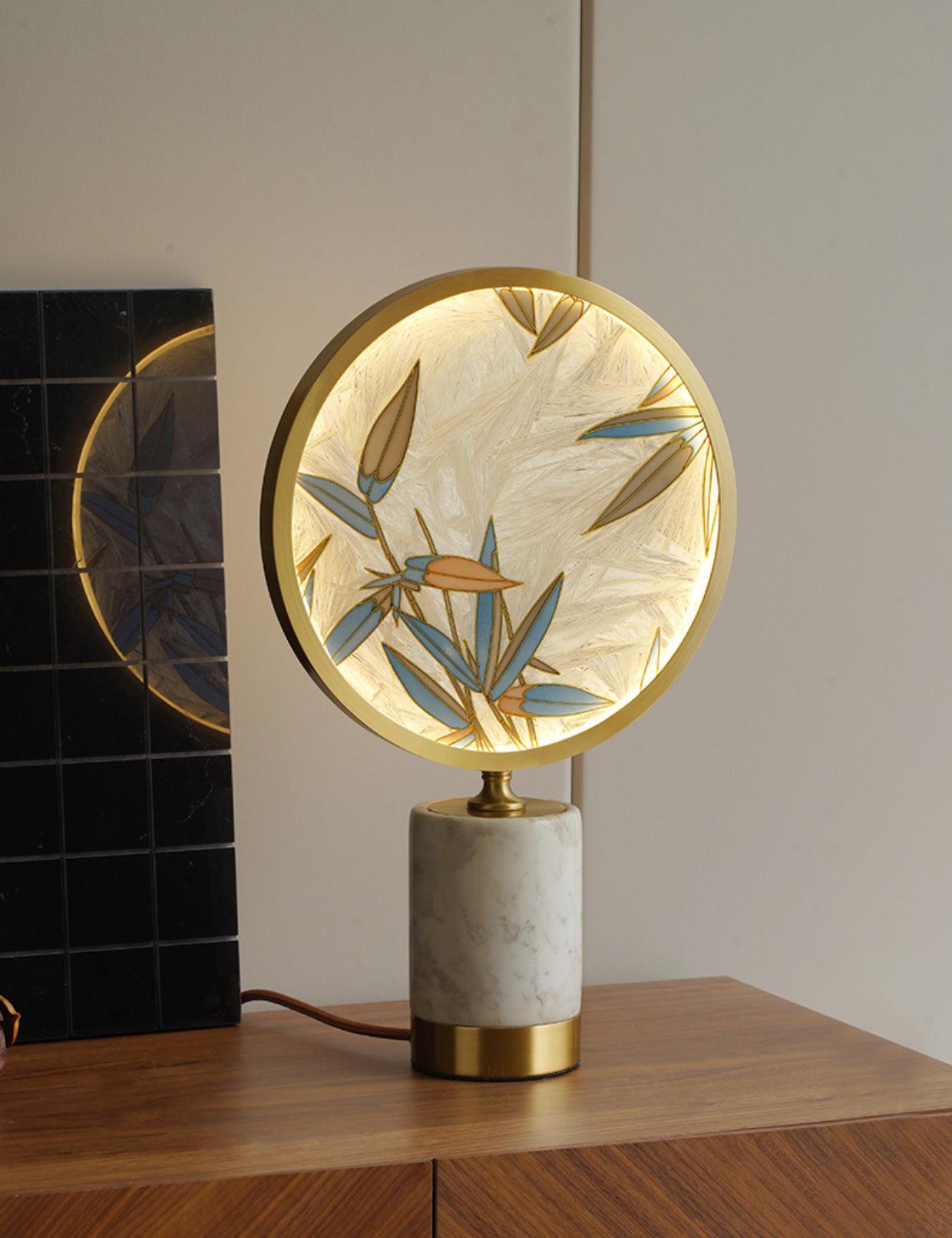 Bambino Marble Stand Table Lamp-Neutral Decor