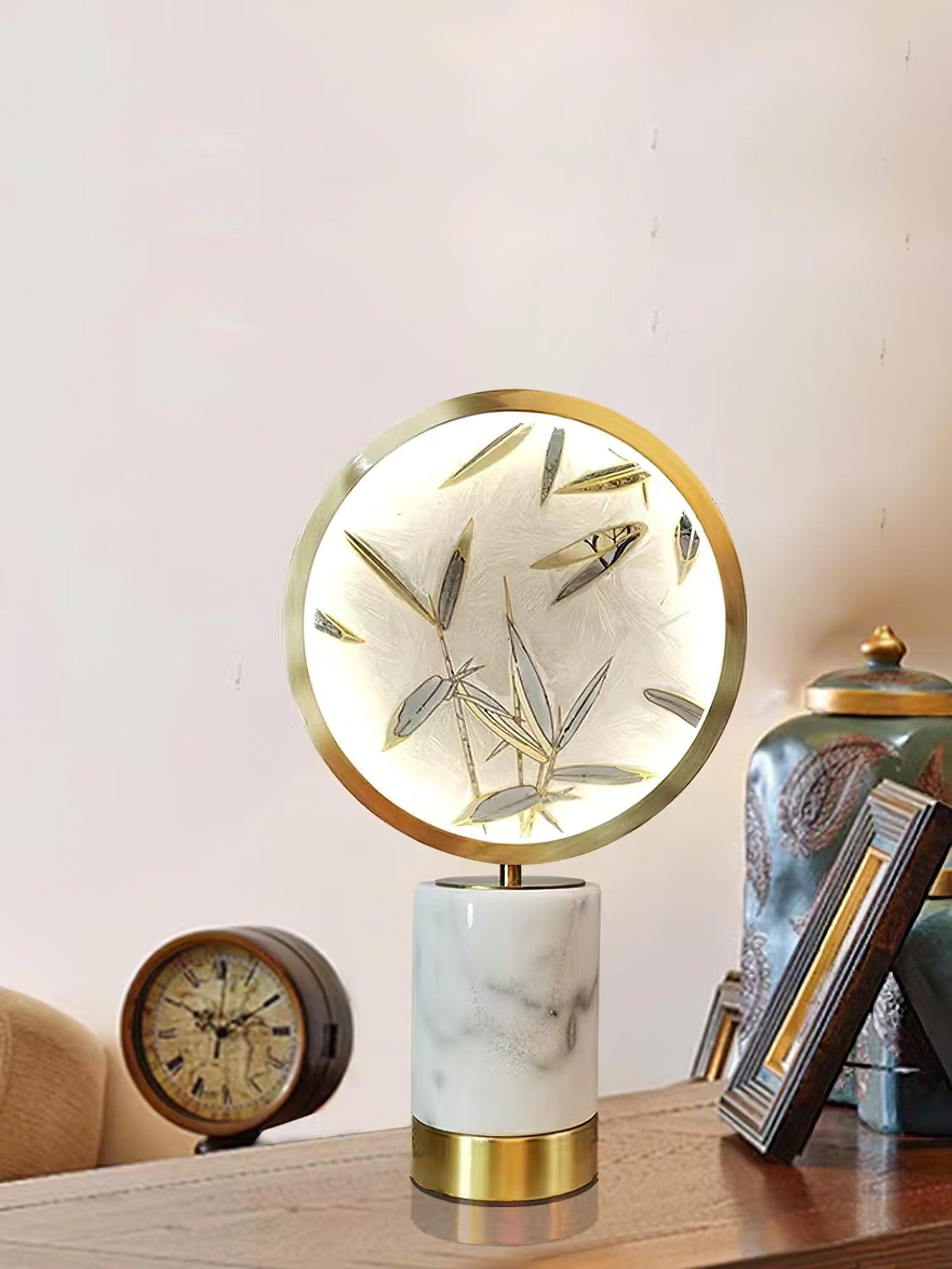 Bambino Marble Stand Table Lamp-Neutral Decor