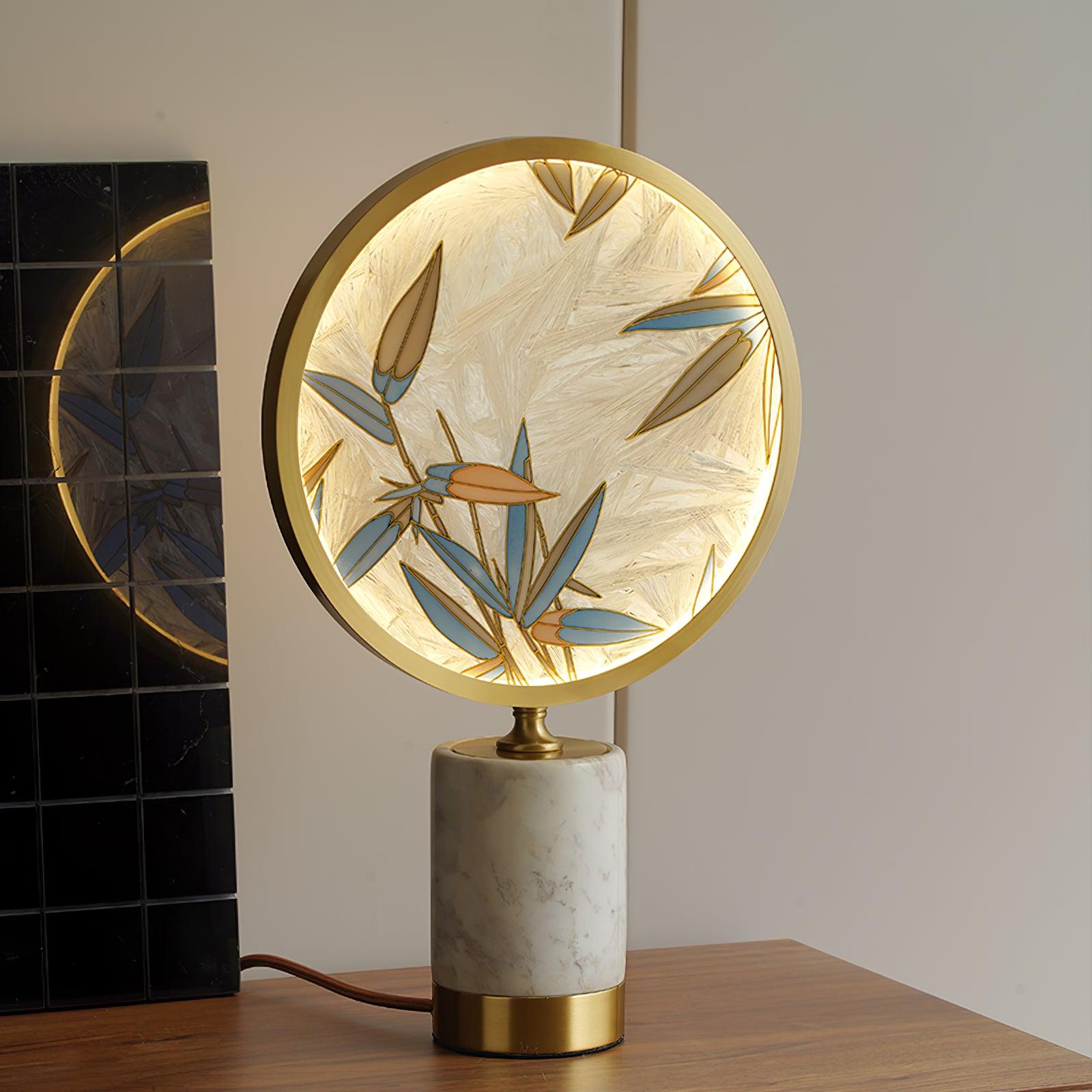 Bambino Marble Stand Table Lamp-Neutral Decor
