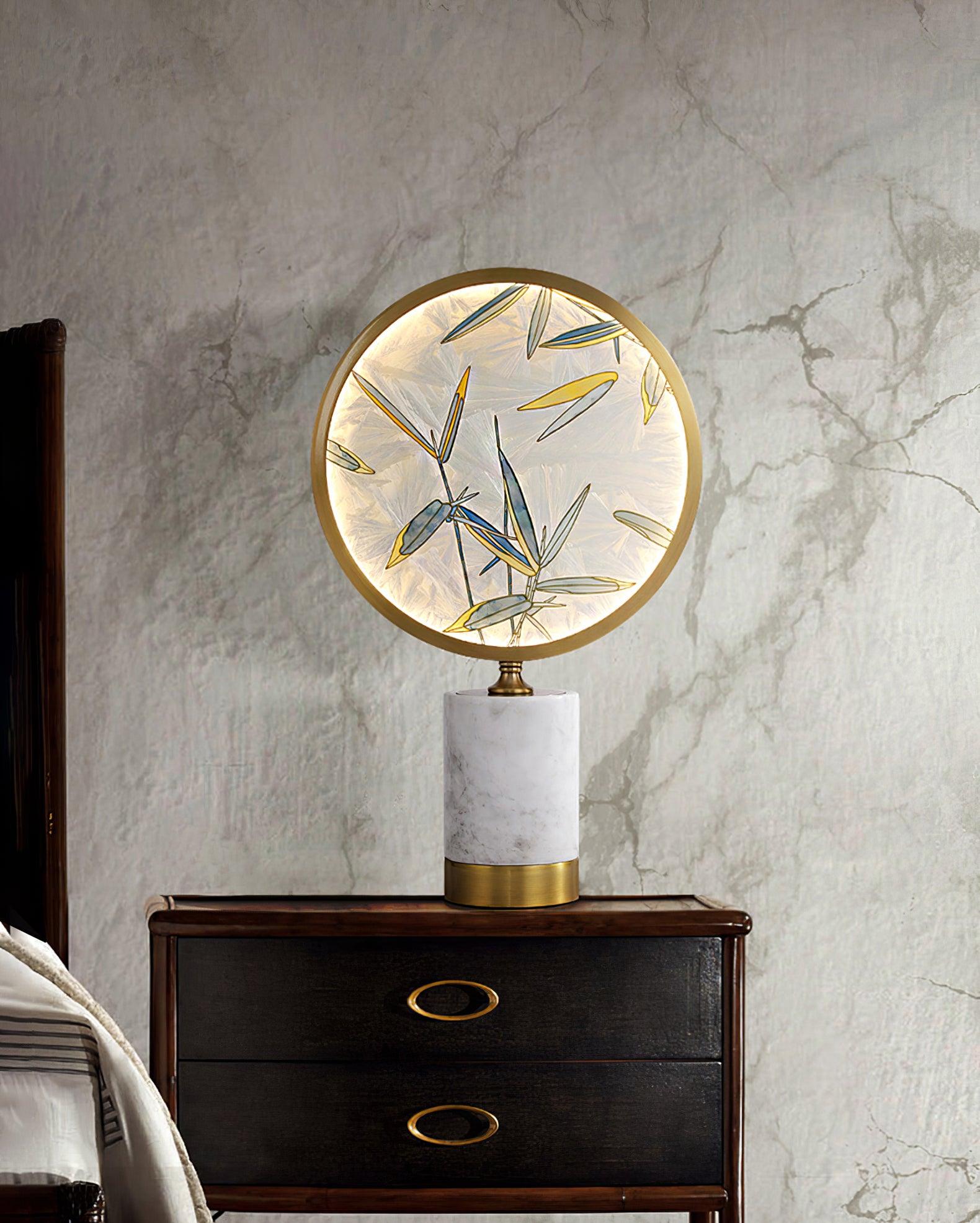 Bambino Marble Stand Table Lamp-Neutral Decor