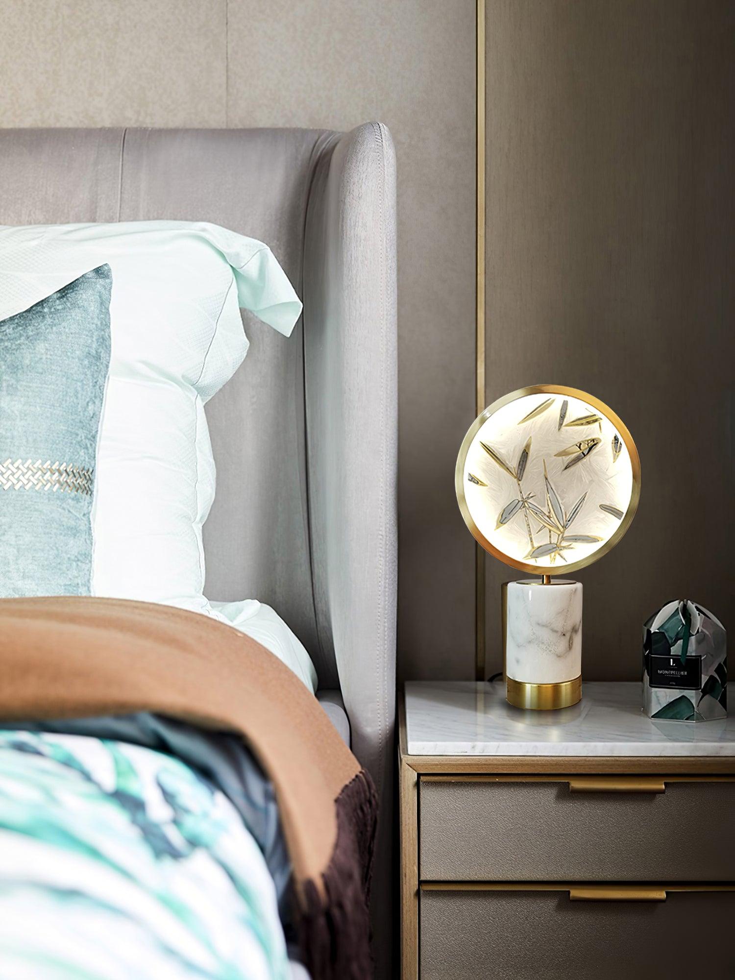 Bambino Marble Stand Table Lamp-Neutral Decor